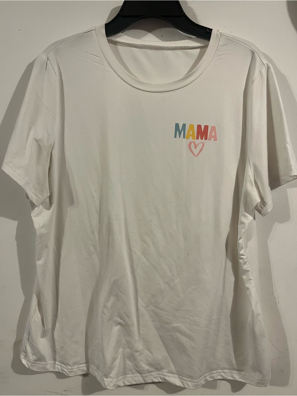 Mama Heart Graphic Tee - White